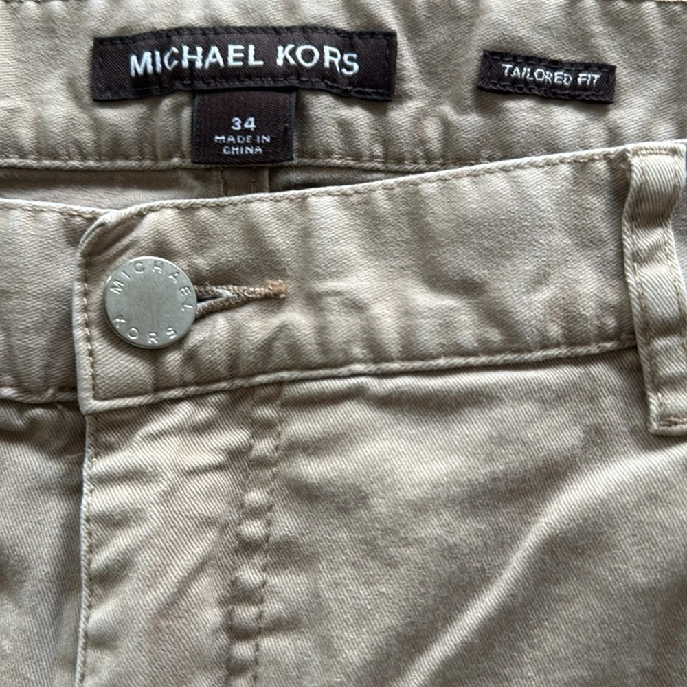 Michael Kors Men's Tailored Fit Five Pocket Twill Pant Size 34 - Picture 3 of 6